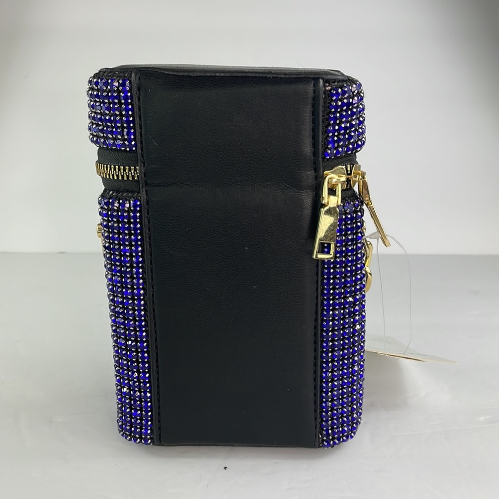 Blue Rhinestone Messenger Bag - Picture 3 of 4